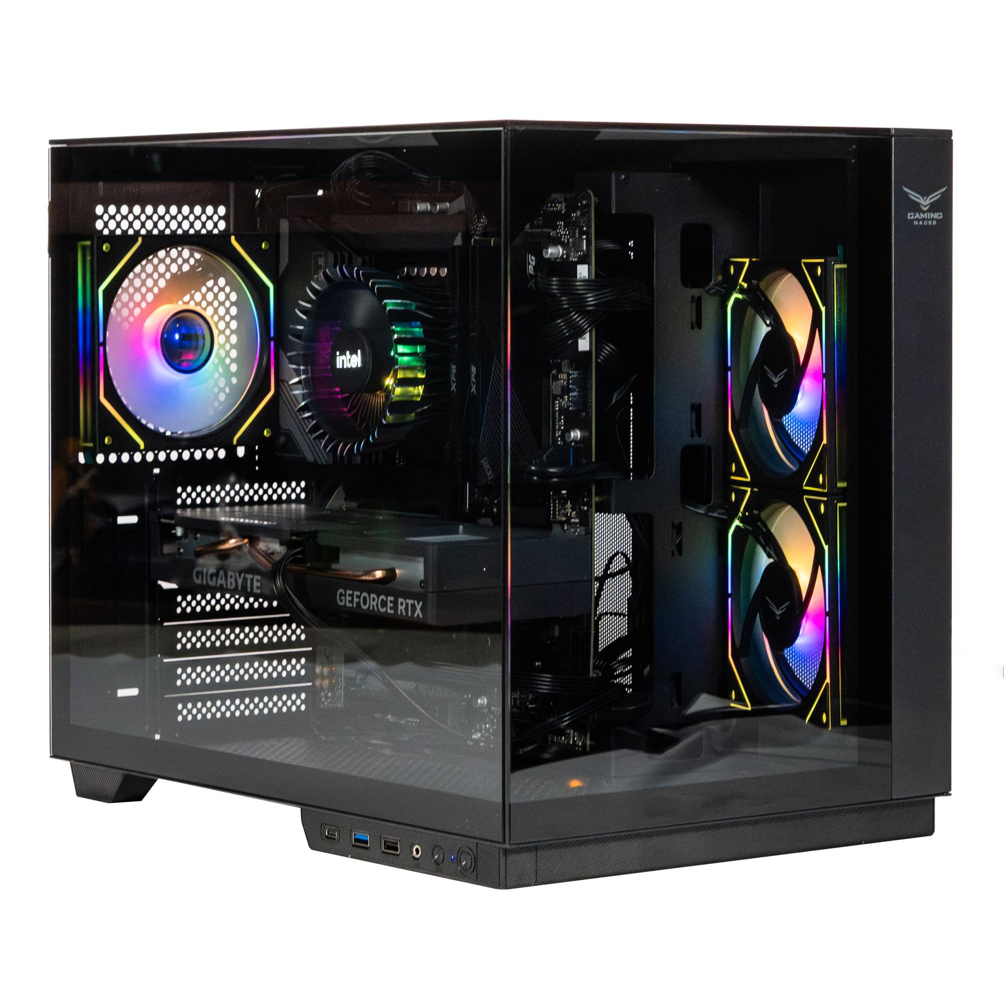 GABINETE GAMER ITX - MicroATX, ATX  CRISTAL TEMPLADO, Ventiladores 2 Frontales, 1 Posterior ARGB, USB 3.0 x1, USB C x1, USB 1.1 x1 HD Audio x1 NA-0638 GABINETE GAMER ITX - MicroATX, ATX  CRISTAL TEMPLADO, Ventiladores 2 Frontales, 1 Posterior ARGB, USB 3.0 x1, USB C x1, USB 1.1 x1 HD Audio x1 NA-0638